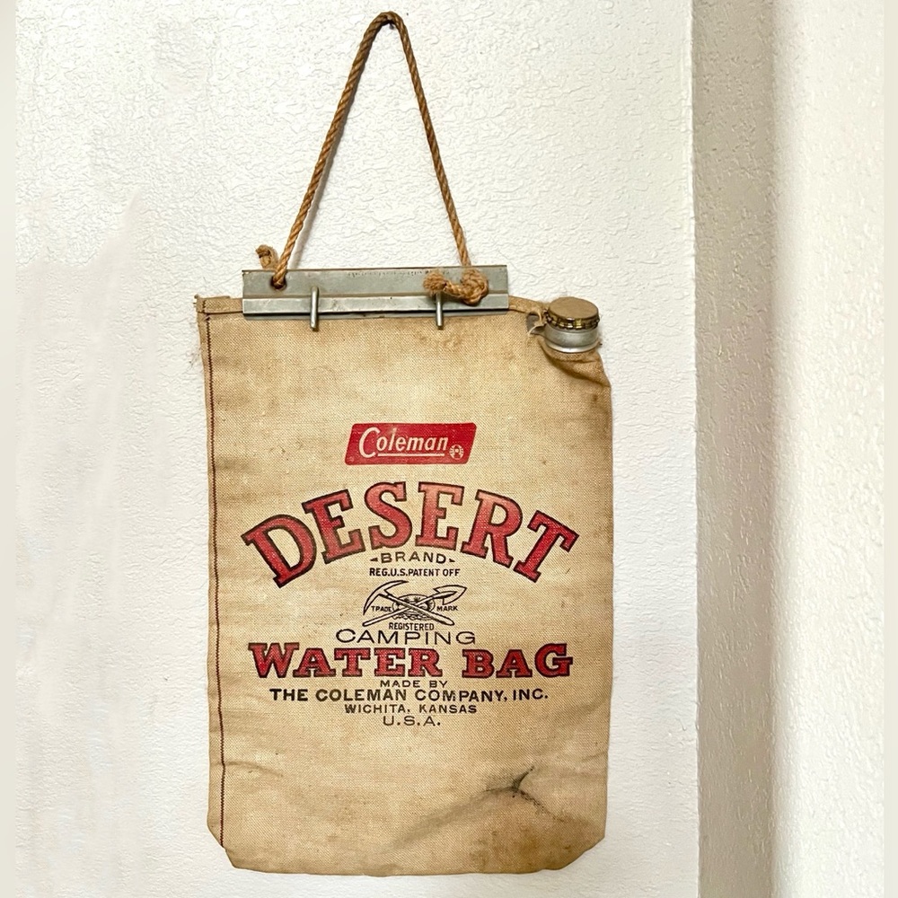 Vintage Desert Water Bag Ames Harris Neville Co San Fransico USA
